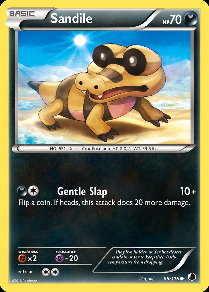 Pokemon Sandile (68/122) Plasma Freeze LP