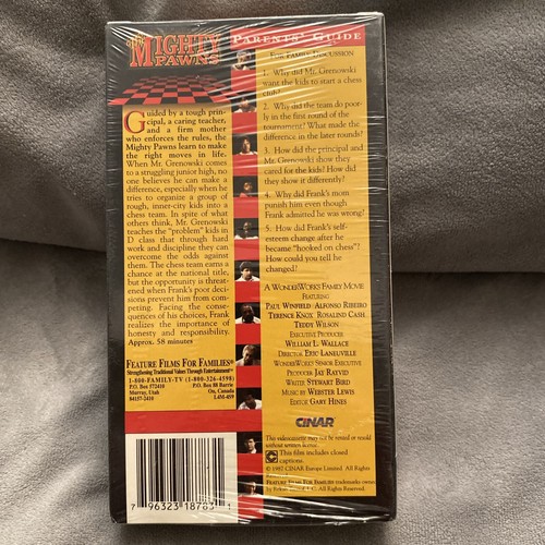 The Mighty Pawns Brand New Sealed VHS Feature Films For Families 1987 Cinar - Picture 4 of 8