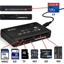 All in One USB Speicherkartenleser, Mini SD MMC Mobile SDHC M2, 21 Funktionen, UK
