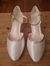 Brautschuhe Hochzeitsschuh Selina Ivory Größe 37