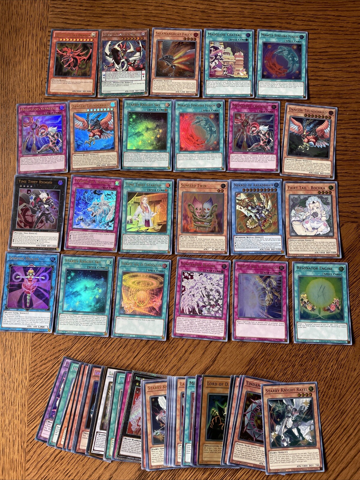60+ Yugioh Foil Holo Limited 1st Edition Mixed Lot Cards