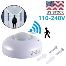 PIR Ceiling Mounted Sensor Occupancy PIR Motion Detector Light Switch (Surface)