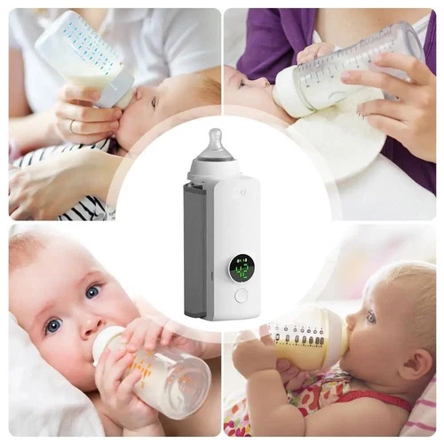 USB Rechargeable Baby Bottle Warmer Travel Milk Heater with Temperature Display - Picture 12 of 12