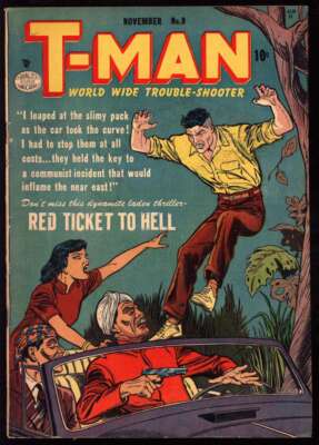 T-MAN #8 6.0 // QUALITY COMICS 1952