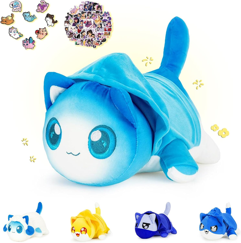 69-PCS 11-Inches Rainbow Cat Plush + 60-Sticker + 8-Pcs Shoe Charms - Goddess Ca - Picture 2 of 24