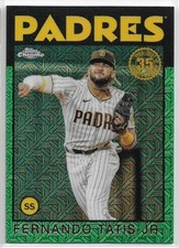 2021 Topps Fernando Tatis Jr. #86TC-81 Silver Pack Green Refractor #'d 12/99