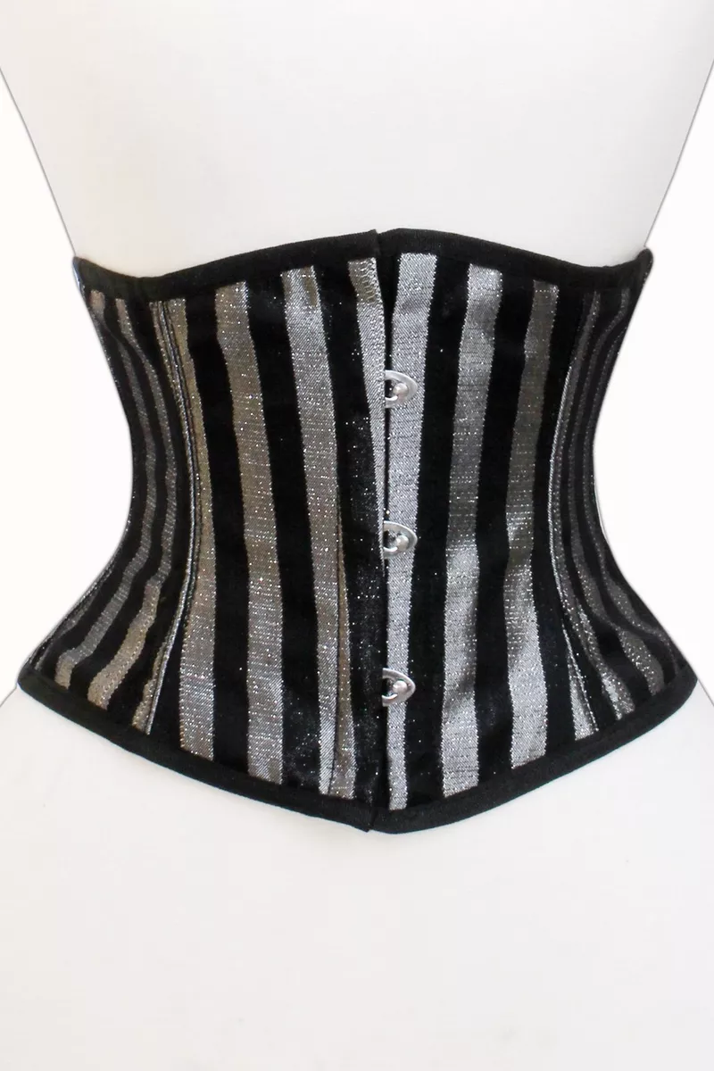 Silver waist cincher sale