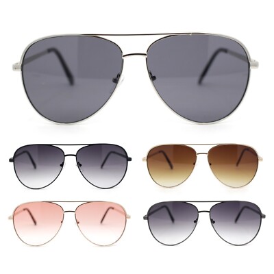 Classy Tear Drop Traditional Officer Pilots Metal Rim Sunglasses