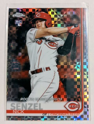 2019 Topps Chrome Update Nick Senzel Target Debut X-Fractor /199 #56 RC Reds