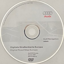 Audi Navigation Digital Road Map Europe DVD 2007 MMI NAVTEQ GPS Update