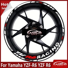 17Inch Motorcycle Wheel Rim Decals Stickers Sets For Yamaha YZF-R6 YZF R6 New