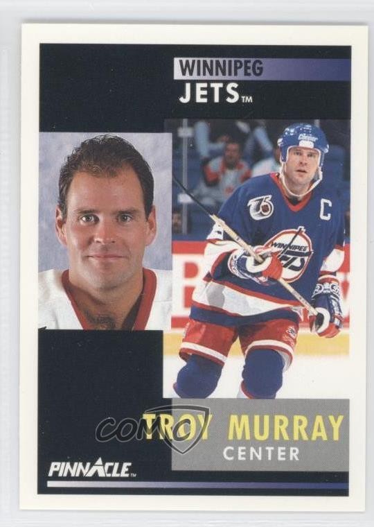 1991-92 Pinnacle Troy Murray #33 0b4