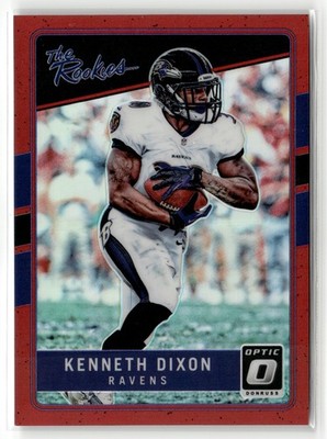 Kenneth Dixon 2016 Donruss Optic #TR-DI The Rookies Red #/99 (READ)