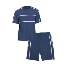 Navy Blue Jordan Style Tshirt Short Set