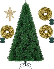 Árbol de Navidad artificial de 2,2 m, verde,...