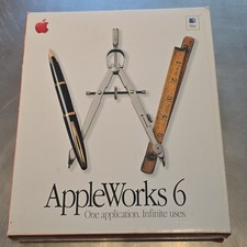 Apple AppleWorks 6 Software Box Set for Mac OS X M8389LL/B- Complete /w inserts