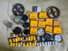 HUGE LOT Vintage 35mm Film Canisters Kodak Agfa Dupont 16mm movies all w content