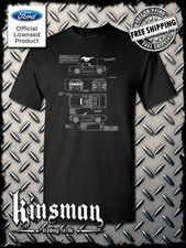 Ford Mustang Blueprint T-Shirt - Official Licensed Product