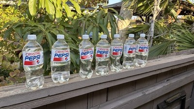 Crystal Pepsi Soda 2017 New