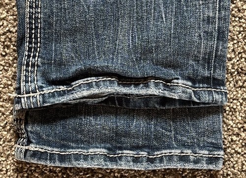 Jeans BKE uomo Jake denim elasticizzato dritto stile western blu taglia 30 x 36 - Foto 10 di 11