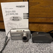Olympus Stylus 800 Digital 8.0MP Digital Camera - Silver Tested Works