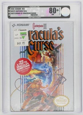 Castlevania III Dracula's Curse Nintendo NES eingeschweißt NEU SEALED VGA 80+