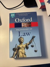 A Dictionary of Law by Jonathan Law (Paperback, 2018)