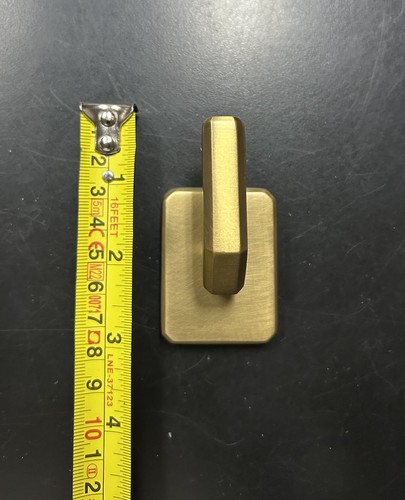 Restoration Hardware RH Kensington Hook Brass Gold Bath Coat Hook - Picture 6 of 7