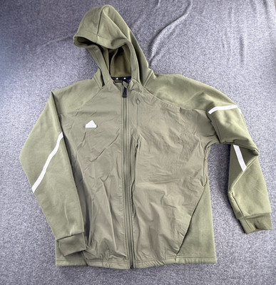 Adidas Designed 4 Gameday Full Zip Jacket Mens XL Hoodie OLIVE STRATA GREEN