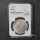 1900 Morgan Silver Dollar $1 - NGC MS63 - Philadelphia