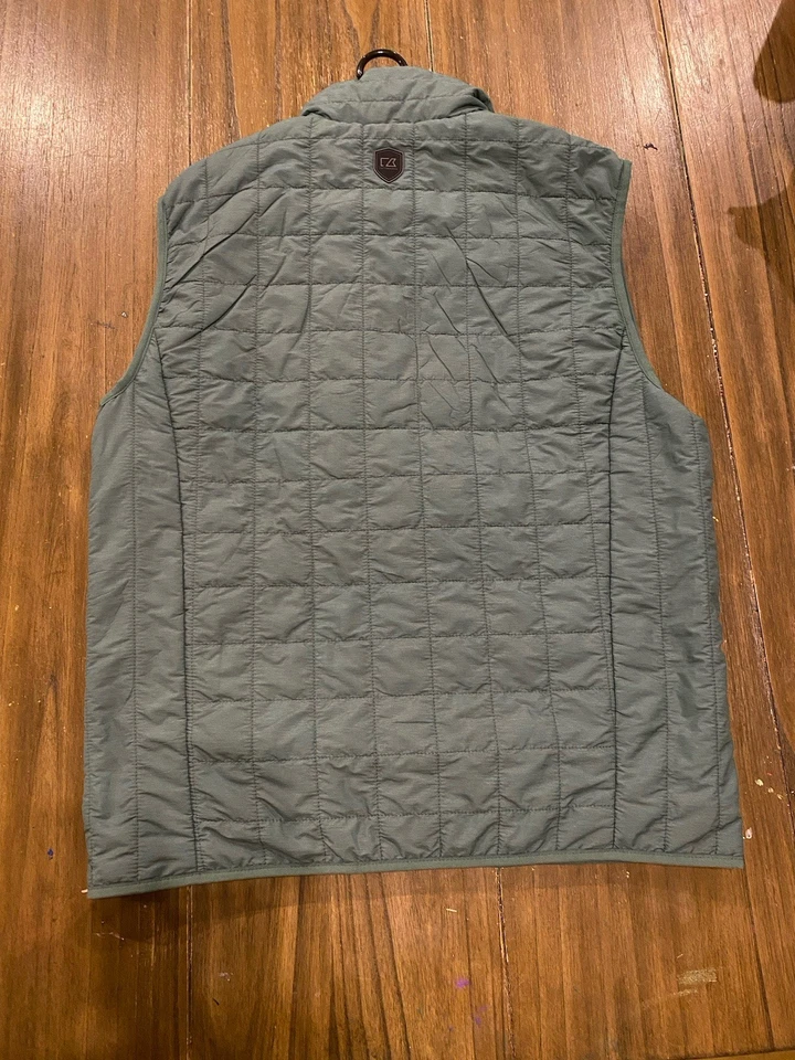 Chaleco Cutter & Buck para hombre PrimaLoft chaleco acolchado. Embalable. ¡NUEVO CON ETIQUETAS! Foto 4 de 4