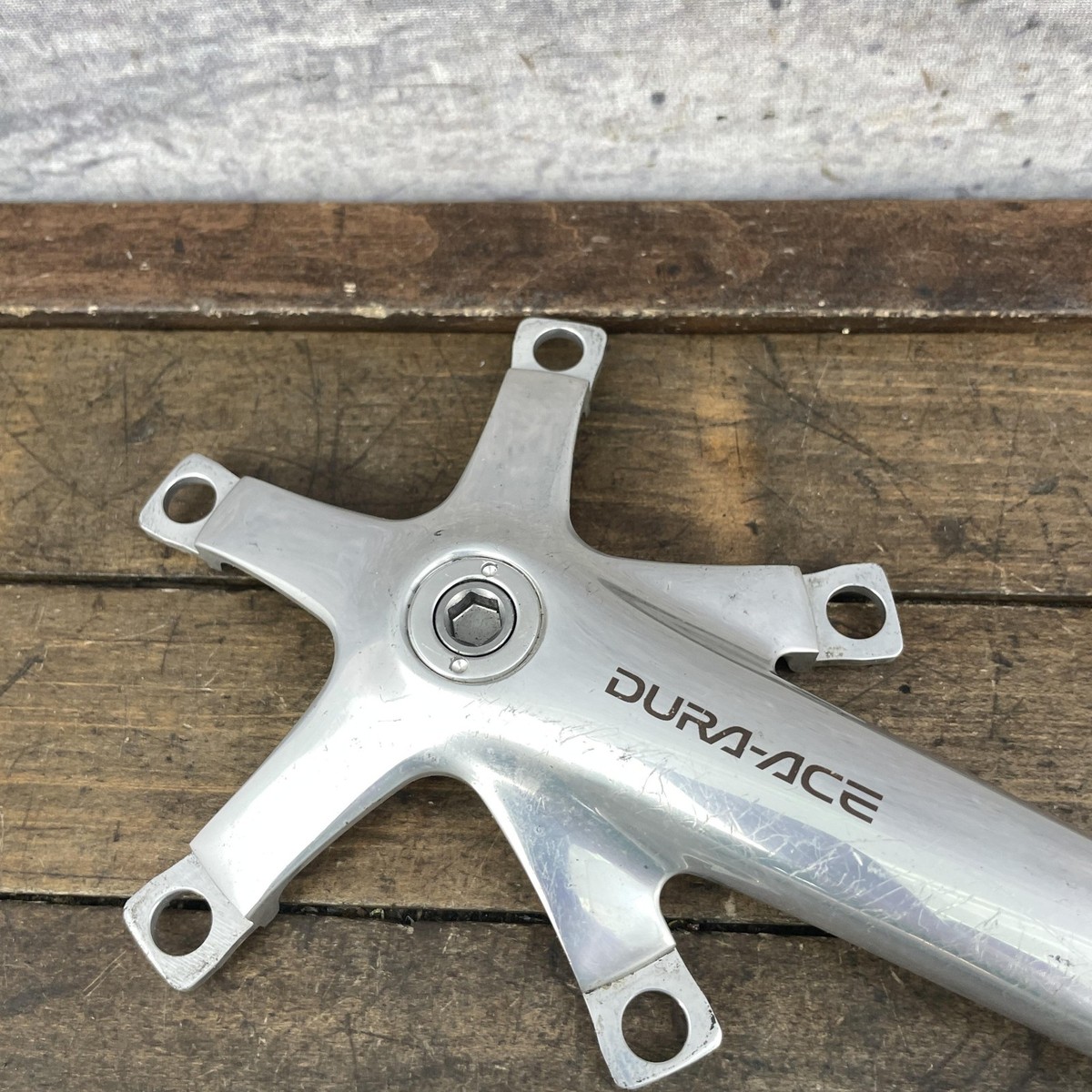 Vintage Shimano Dura-Ace FC-7701 Crankset 172.5mm 130 BCD Arms