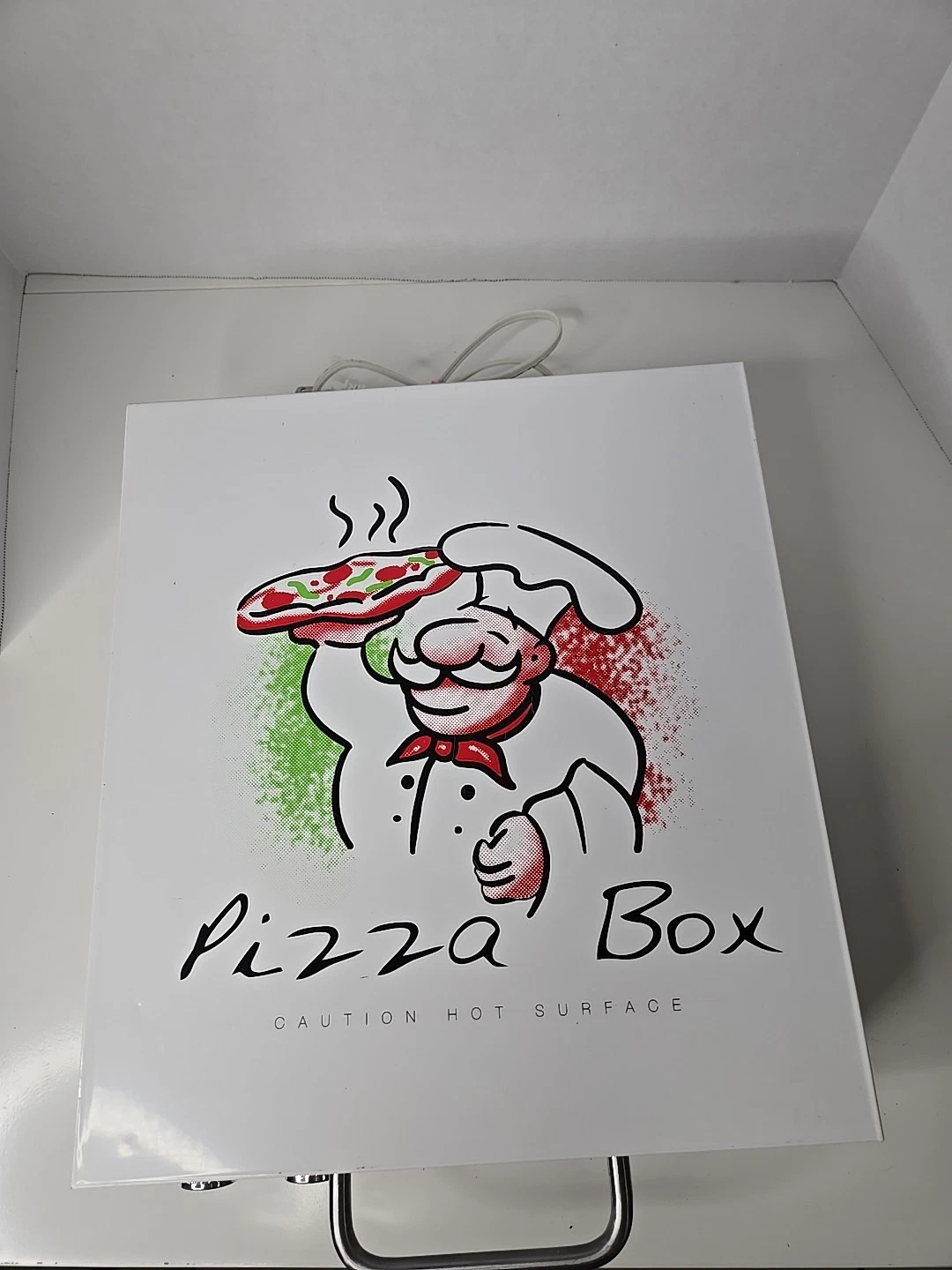Cuizen Pizza Box Countertop Pizza Oven w 12" Rotating Pan PIZ-4012 Tested Works