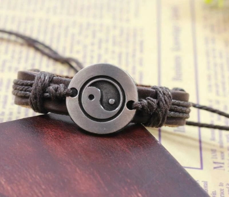 Ручной восемь ювелирных изделий группы мужские диаграммы ретро запястье конопли плетение веревки браслет надежном - Изображение 3 из 4