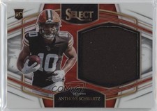 2021 Panini Select Jumbo Rookie Swatches White Prizm /35 Anthony Schwartz s3g