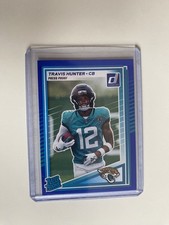 2025 Panini Donruss Travis Hunter Rated Rookie Blue Press Proof