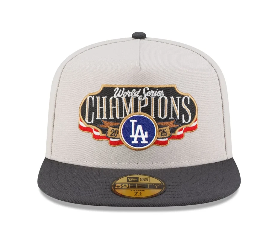 Los Angeles Dodgers 2025 Serie Mundial Campeones 59FIFTY Marco A Equipado Foto 2 de 4