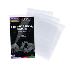 BCW Resealable Thick Silver Age Comic Bags - 100 ct Archival Quality, Acid-Fre