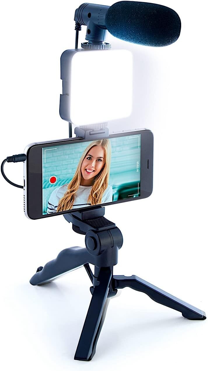 Kit vlogging smartphone avec mini trépied et micro pour vidéo YouTube - 3