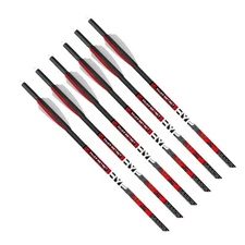 KILLER INSTINCT HYPR-V 20" 390 Grains Crossbow Bolts with V-Track Nocks, 6-Pack