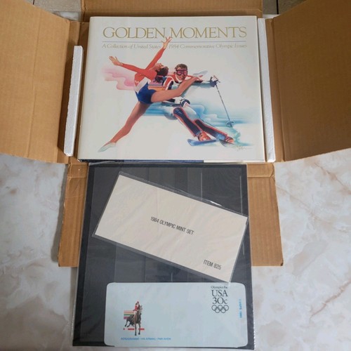1984 USPS Commemorative Olympic Stamp Collectible Book Limited Edition New - Picture 1 of 15