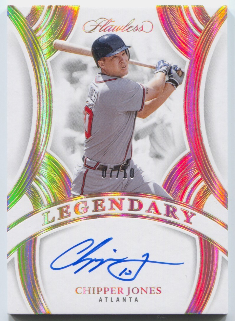 2025 Panini Flawless Chipper Jones Autograph Legendary Signature Gold Auto #/10