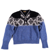 Vintage Woolrich Fair Isle Wool Sweater Womens Small Pullover V Neck Nordic 90s