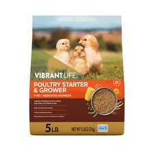 Medicated Poultry Starter and Grower Crumbles Feed 5lb Bag for Chicks