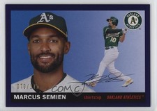 2020 Topps Archives 1955 Topps Purple 70/175 Marcus Semien #22 1i7q