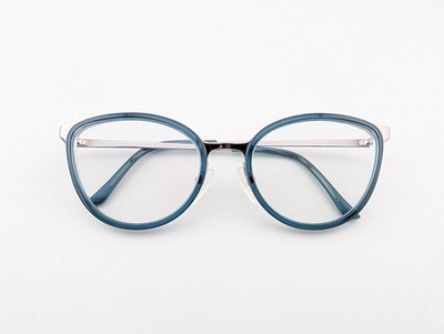 Prodesign Denmark Eyeglasses, Frames Only, 3185 c.9322, 53-18-140, Teal/Silver