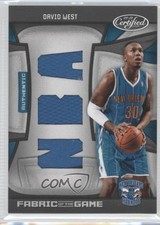 2009-10 Certified Fabric of the Game NBA Die-Cut 11/50 David West #FOG-DW 2u3