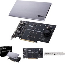 4x M.2 Socket PCIe 3.0 Hyper M.2 X16 Card V2 With Blower Fan