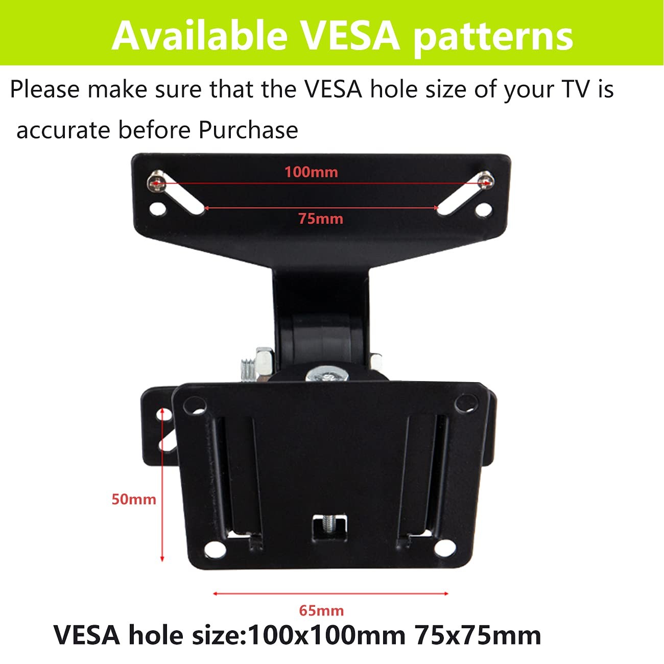 Wall Mount TV Monitor Bracket with Tilts and Extends for Most 14-27 Inch LED ...
