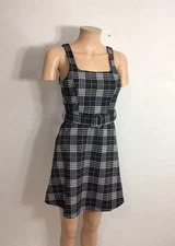 Love Tree Plaid Schoolgirl Dress Womens Small
